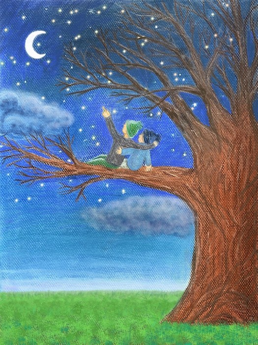 Jungen in der Nacht